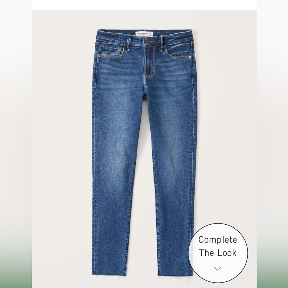 Abercrombie & Fitch Super Skinny Ankle Mid Rise Size 28 (6) Regular Length